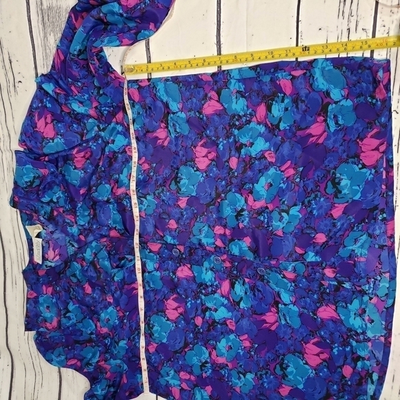 Liz Moody Vintage Floral Print Blouse Size XL - Picture 6 of 6